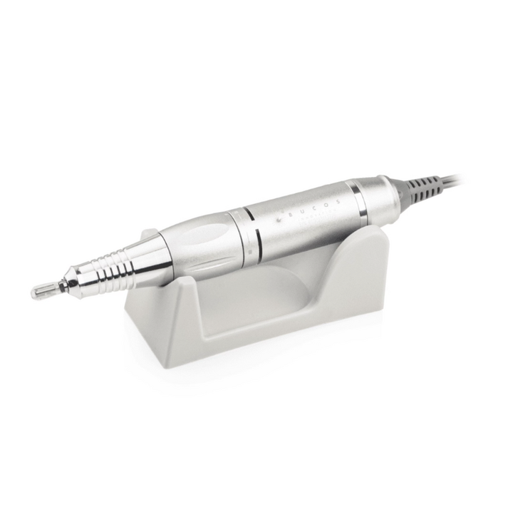 BUCOS. Nail drill "BUCOS X4 PRO", WHITE PEARL, 65W. Fräser + 6 verbesserte Fräser, 35.000 U/min, Rückwärtsgang #6