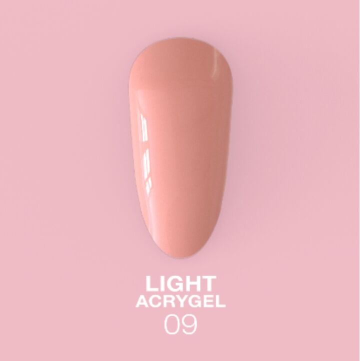 LUNAmoon. Light Acrygel #9 Nude, 30 ml, Gel líquido, nude #2