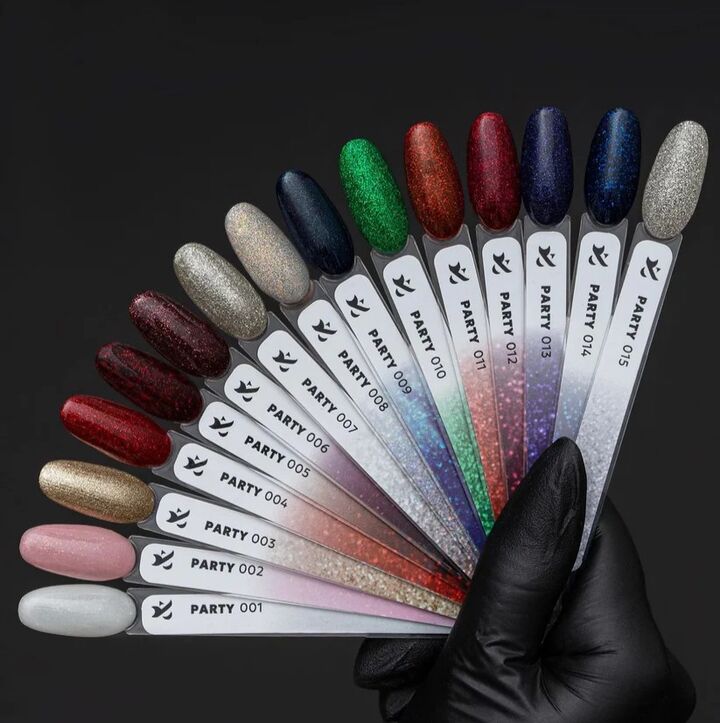 F.O.X. Gel polish, Party #005, 7 ml. Гель-лак з шимером #2