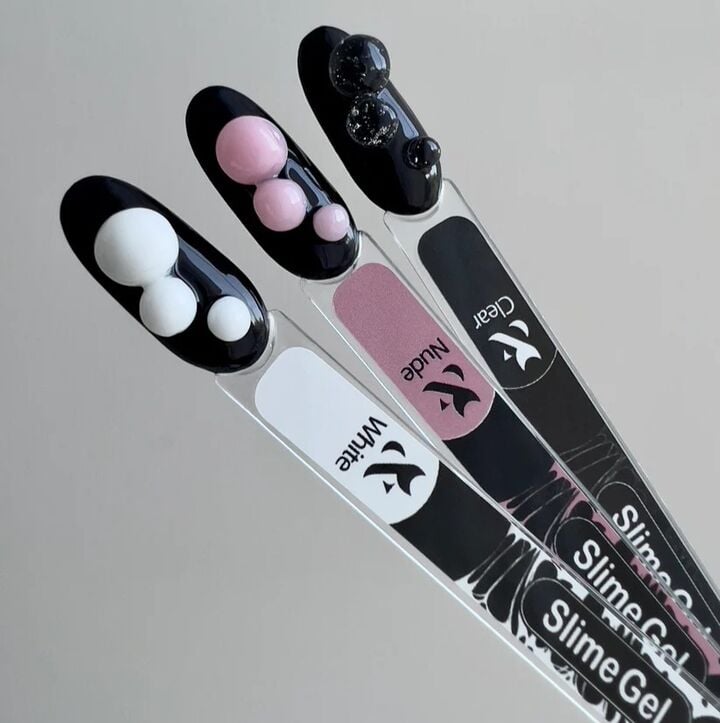 F.O.X. Slime Gel, 10 ml, Clear. Gel chewing-gum pour nail art #2