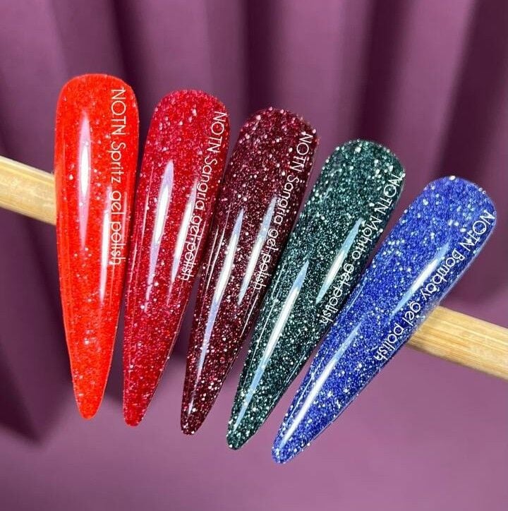 NOTN. Гель-лак Spritz, #146, світловідбиваючий яскраво червоний, 10 ml #3