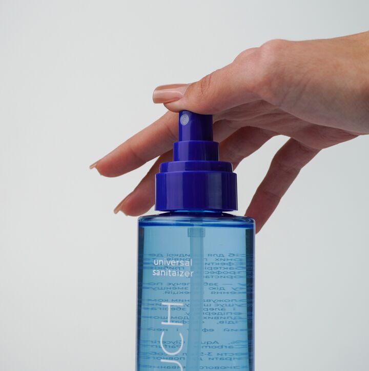 TOUCH. Universal sanitaizer, 250 ml, Geparfumeerd antisepticum voor handen en oppervlakken. — TOUCH, NAILSMADE