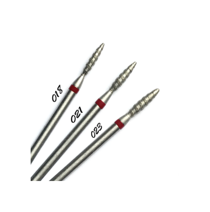 Фреза алмазна "ТОРНАДО" червона, Ø 1.8 mm, безпечна #2