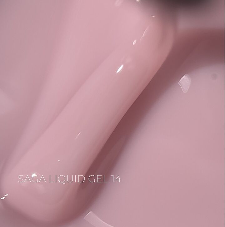 SAGA. Liquid Gel, 15 ml, #14. Рідкий гель для укріплення та нарощування #1
