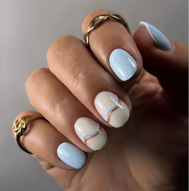 F.O.X. Gel polish, Spectrum, #150, Sky Blue, 7 ml. Гель-лак #3