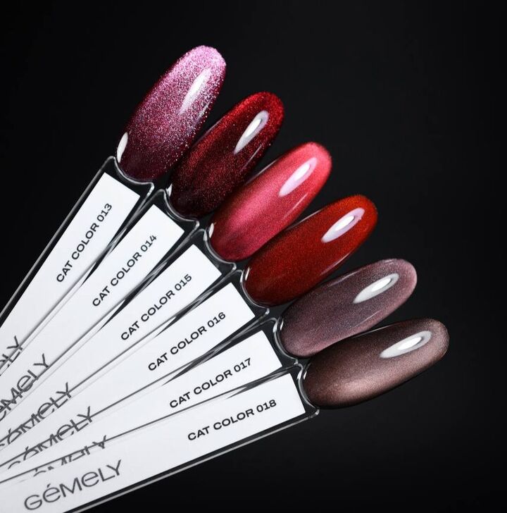 GÉMELY (ex GA&MA). Gel polish Cat Color, #018. Гель-лак світловідбиваючий «Котяче око», 6 ml #4