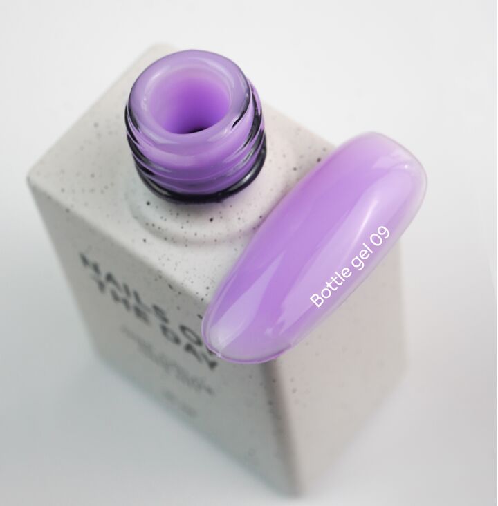 NOTD. Bottle Gel #9, Violet, 10 ml, gel constructor líquido extra fuerte, lila #2