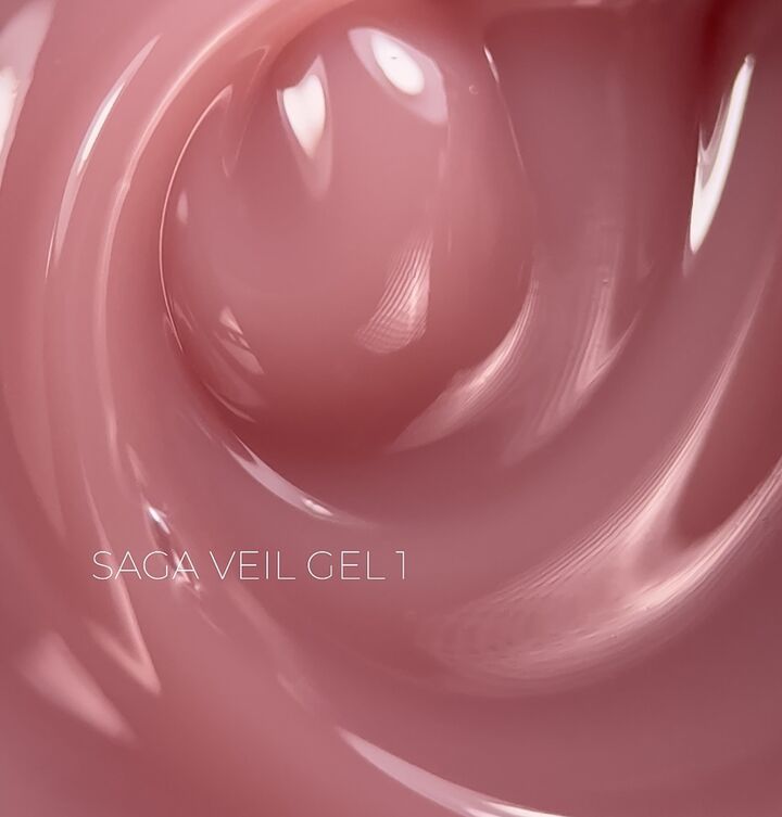 SAGA. Builder gel "Veil", 30 ml, #01. Гель для укріплення та нарощування #1