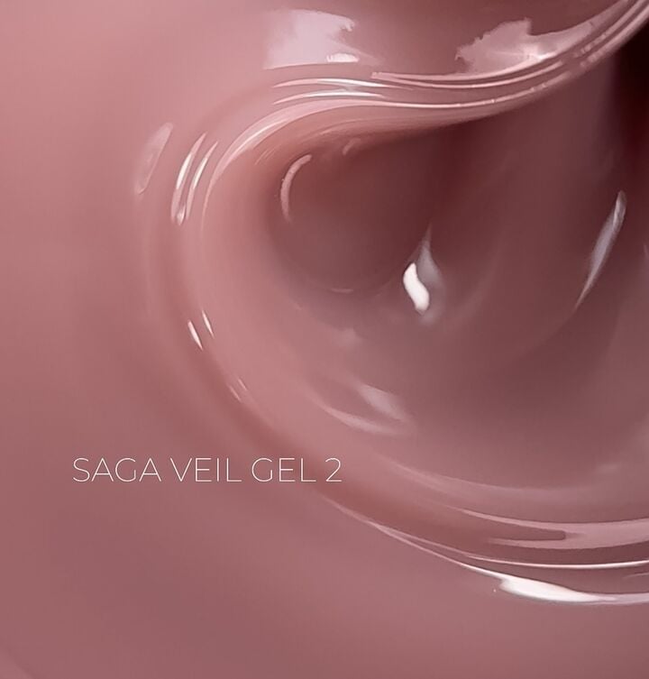 SAGA. Builder gel "Veil", 15 ml, #02. Гель для укріплення та нарощування #2