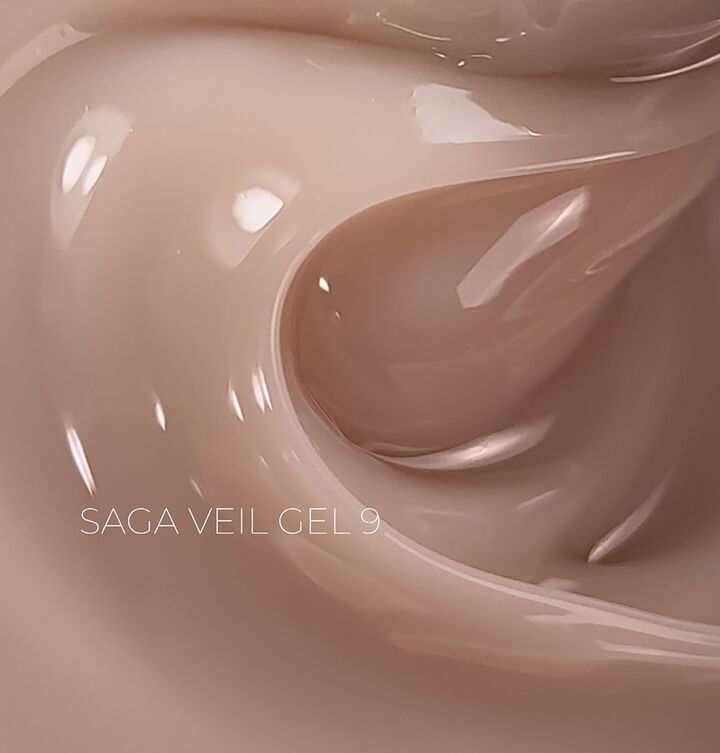 SAGA. Builder gel "Veil", 15 ml, #09. Гель для укріплення та нарощування #2