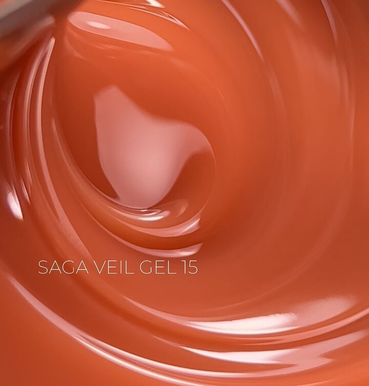 SAGA. Builder gel "Veil", 30 ml, #15. Гель для укріплення та нарощування #1
