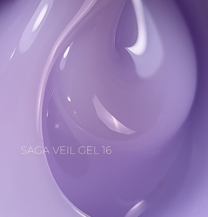 SAGA. Builder gel "Veil", 15 ml, #16. Гель для укріплення та нарощування #2