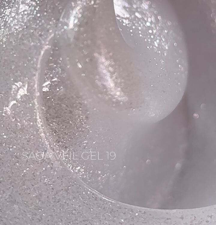 SAGA. Builder gel "Veil", 15 ml, #19. Гель для укріплення та нарощування #2