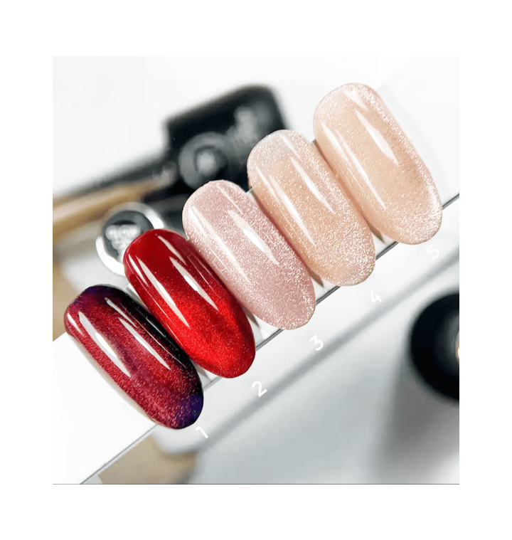 SAGA. Cat's Eye Gel Polish "Glow Cat", #04, 10 ml. Гель-лак "Котяче око" #3