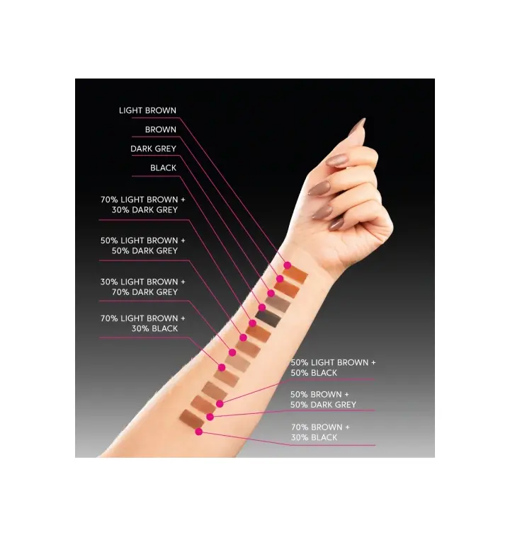 ZOLA. Eyebrows Lashes TATTOO TINT, Black, 15 ml. Фарба для брів та вій, чорний #4