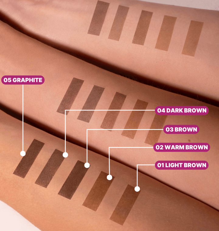 ZOLA. Eyebrow Tint with Collagen #01, Light Brown, 5 ml. Фарба для брів з колагеном, світлий коричневий #2