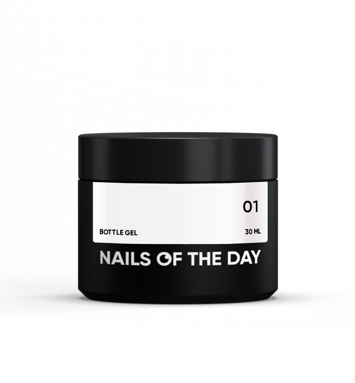 NOTD. Bottle Gel #1, White, 30 ml, gel liquido extra resistente, bianco #2