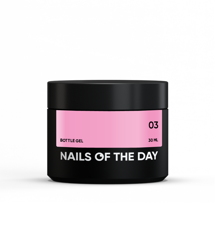 NOTD. Bottle Gel #3, Pink, 30 ml, flüssiger superstarker Builder Gel, rosa #2