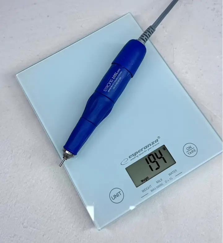 STRONG. Nail drill "Saeshin Strong 210/105L", original. Fraise 40 mille révolutions, reverse, original avec certification #6