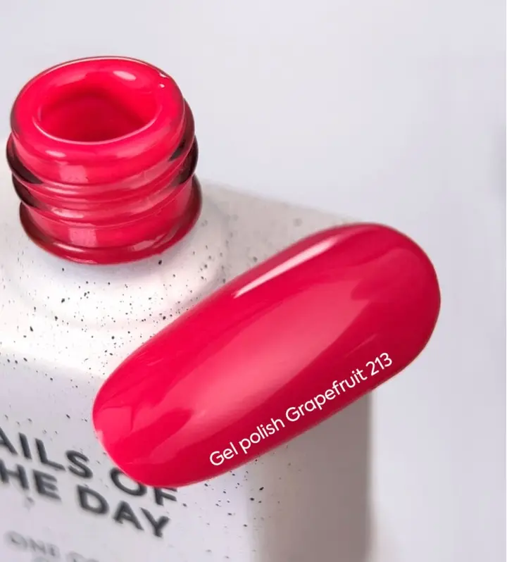 NOTD. Gel Polish, Grapefruit, #213, 10 ml. Гель-лак, неоново-малиновий #2