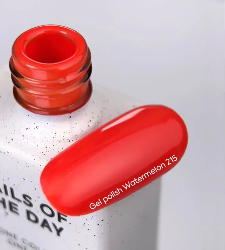 NOTD. Gel Polish, Watermelon, #215, 10 ml. Гель-лак, коралово-червоний #2
