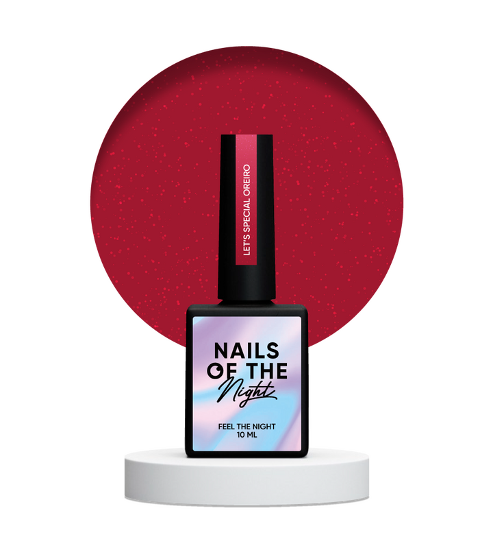 NOTD. "Let's Special" Gel Polish, OREIRO, #155, 10 ml, гель-лак, світло-червоний світловідбиваючий #2