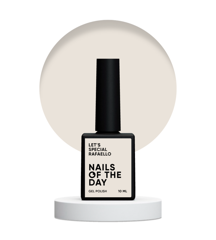 NOTD. "Let's Special" Gel Polish, RAFAELLO, #005, 10 ml, vernis gel vanille #2