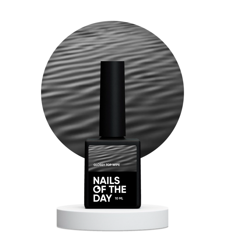 NOTD. Glossy Top Wipe, no UV, 10 ml, еластичний глянцевий топ з липким шаром без УФ-фільтрів #2