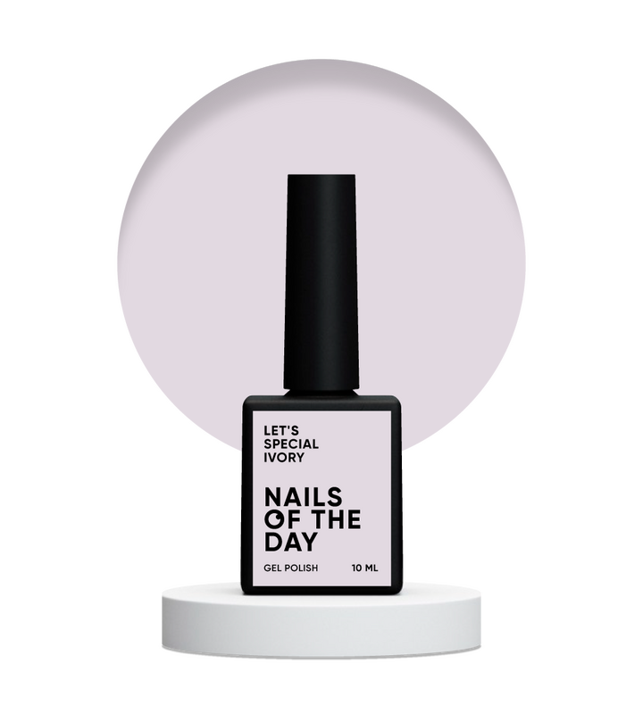 NOTD. "Let's Special" Gel Polish, Ivory, #073, 10 ml, kremowy gel polish #2