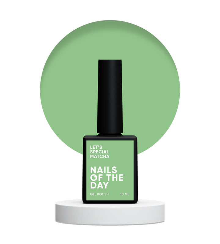 NOTD. "Let's Special" Gel Polish, Matcha, #345, 10 ml, ніжно-зелений гель-лак #2