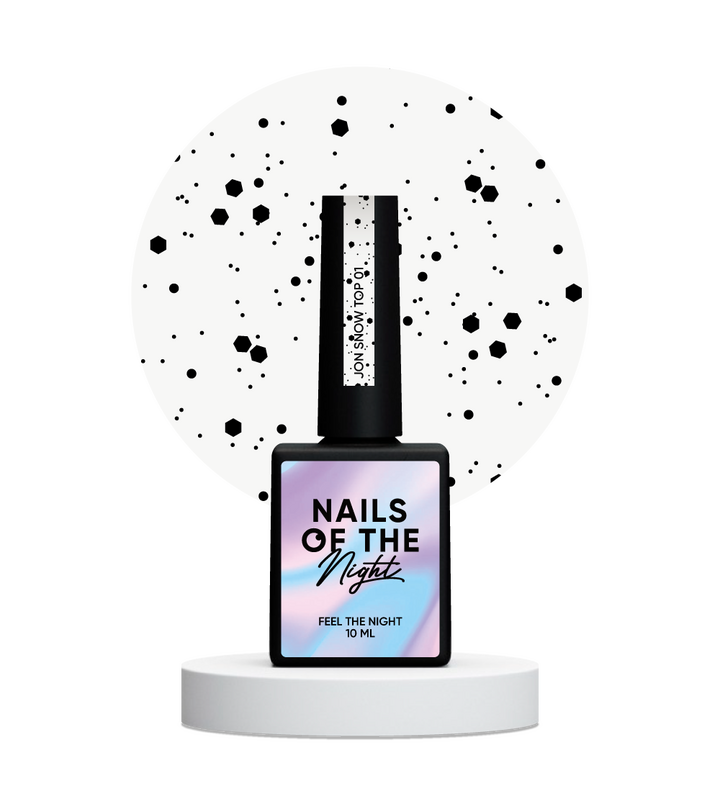 NOTN Top SNOW Jon №01, топ з чорними шестигранниками, 10 ml #2