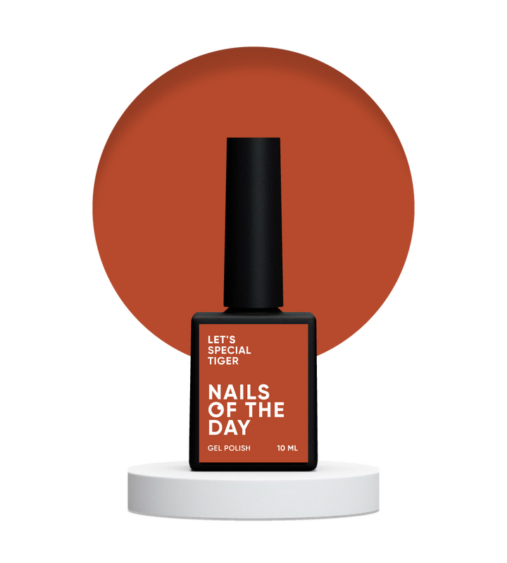 NOTD. "Let's Special" Gel Polish, Tiger, #105, 10 ml, помаранчевий гель-лак #2