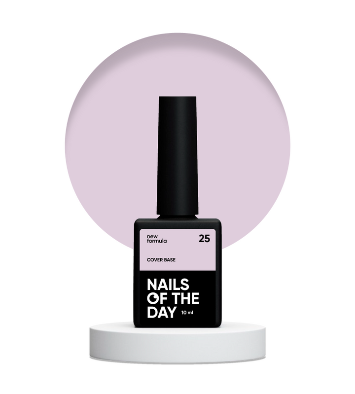 NOTD. Cover Base, NEW Formula #25, 10 ml, ніжно-рожева камуфлююча база #2