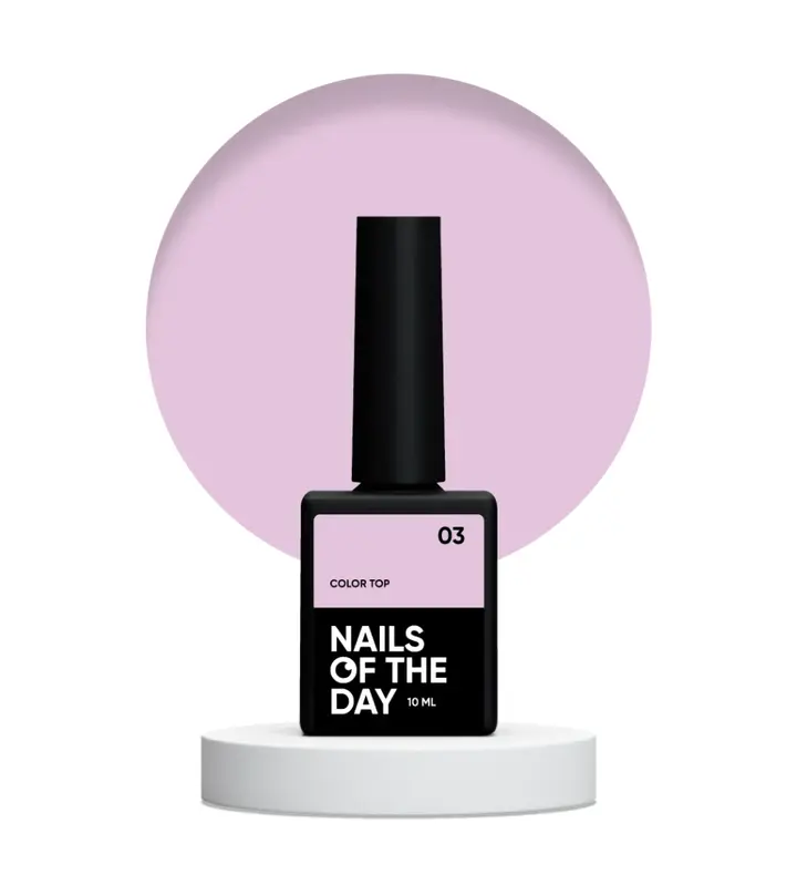 NOTD. Color Top #03, 10 ml, блідо-рожевий топ без липкого шару #2