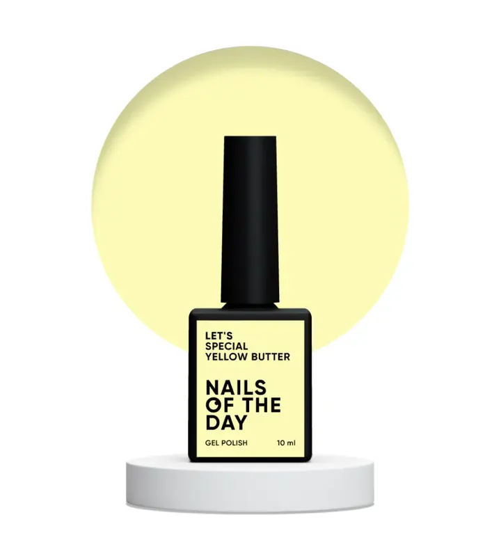 NOTD. Гель-лак Let's special Yellow Butter, #089, 10 ml #2