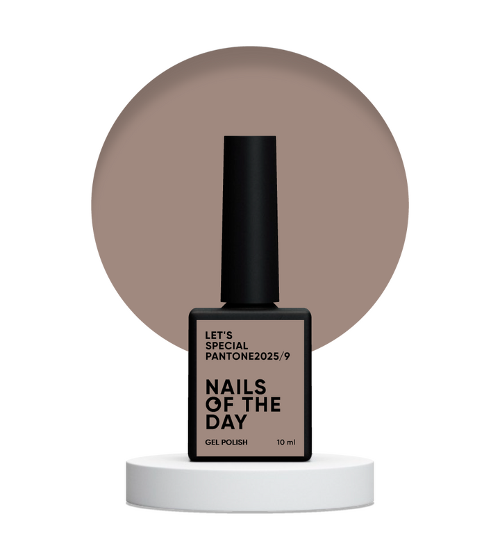 NOTD. "Let's Special" Gel Polish, Pantone 2025/9, 10 ml,  холодний кавово-бежевий гель–лак #3