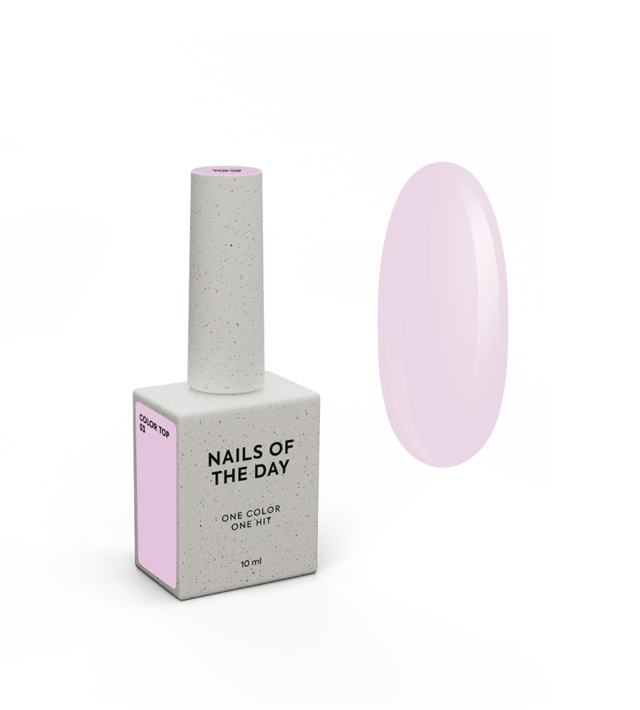 NOTD. Color Top #03, 10 ml, блідо-рожевий топ без липкого шару #1