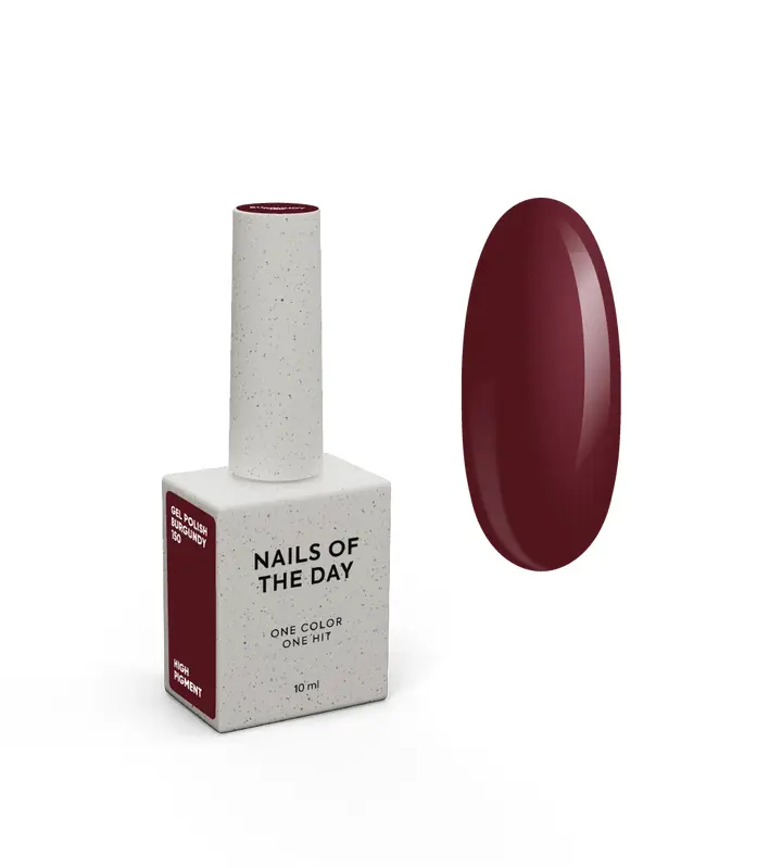 NOTD. Gel Polish, Burgundy, #150, 10 ml. Гель-лак, темно-бордовий #1
