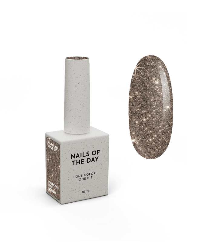 NOTN. Gel polish, Baylis, #011, 10 ml. Гель-лак світловідбиваючий, золотий #1