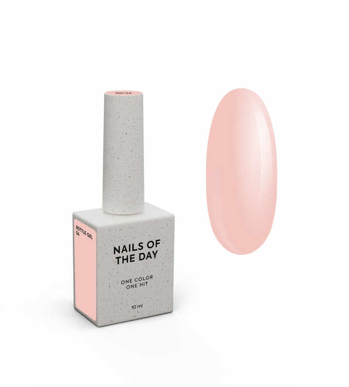 NOTD. Bottle Gel #4, Pale Beige, 10 ml, gel líquido extra-forte, bege leitoso #1