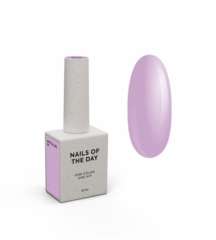 NOTD. Bottle Gel #9, Violet, 10 ml, gel constructor líquido extra fuerte, lila #1