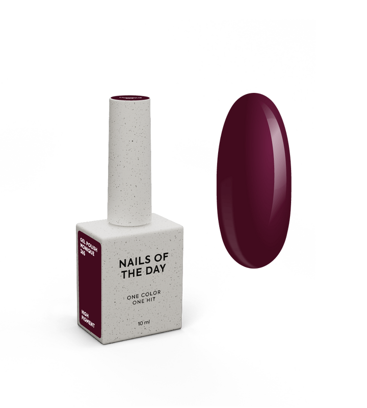NOTD. "Let's Special" Gel Polish, MONIQUE, #365, 10 ml. Гель-лак, темно-сливовий #1