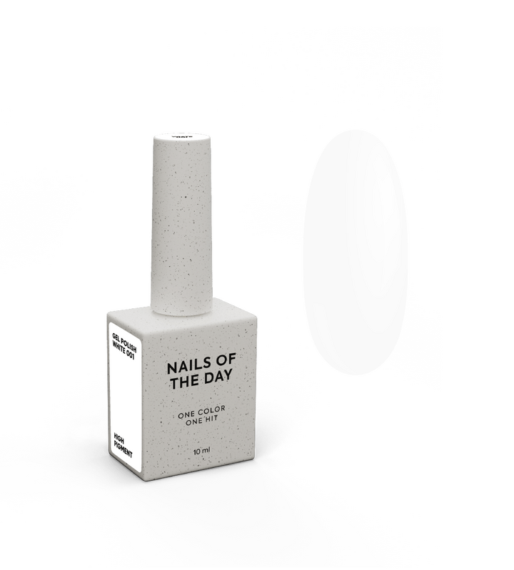 NOTD. "Let's Special" Gel Polish, White, #001, 10 ml, білий гель-лак #1