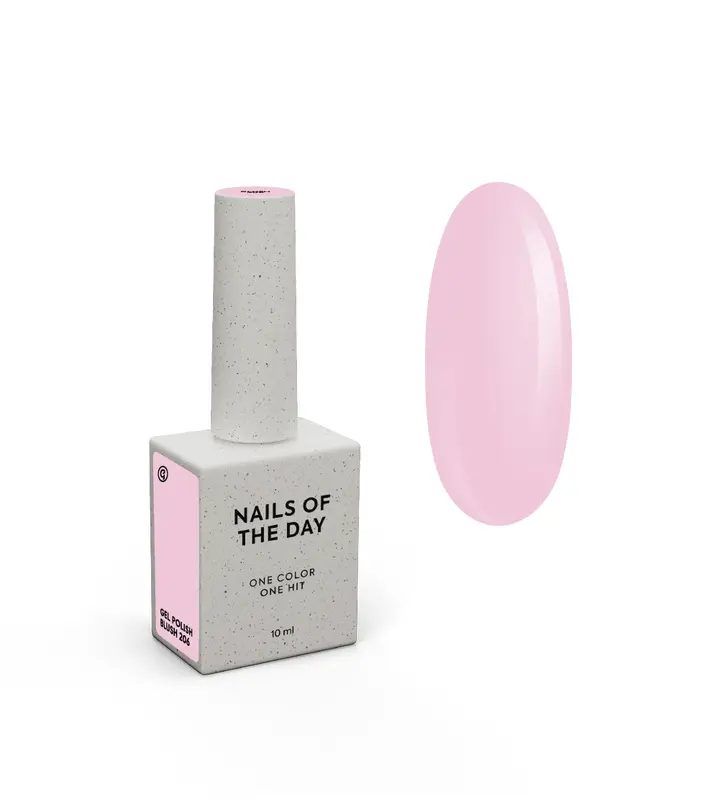 NOTD x G.BAR. Gel Polish, Blush, #206, 10 ml. Гель-лак, ніжно-рожевий #1
