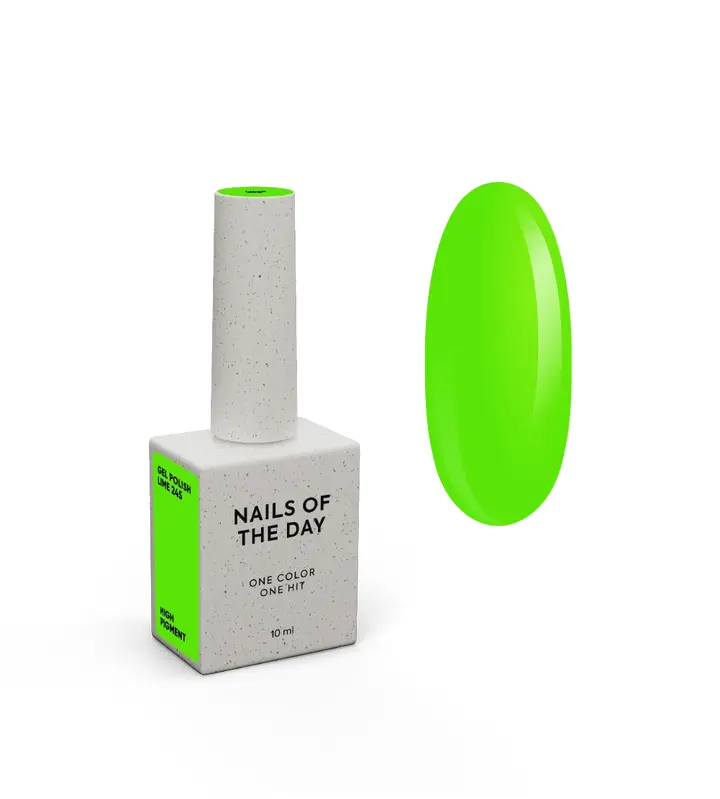NOTD Гель-лак Let's Special Lime, #245, 10 ml (неоново-салатовий) #2