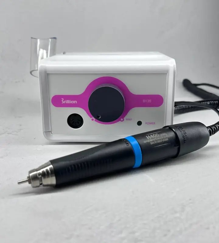 STRONG. Nail drill "Saeshin Brillian B135/H400", original. Фрезер 40 тисяч оборотів, реверс, оригінал з сертифікацією, без педалі — Fresadoras, NAILSMADE