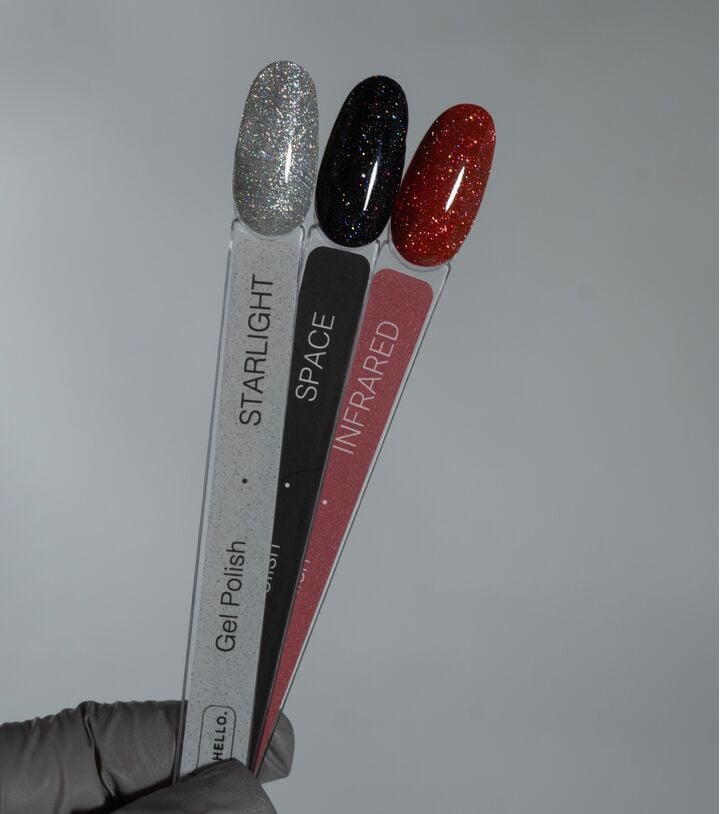 HEYLOVE. Reflective Gel Polish, STARLIGHT, 15 ml, gel polish, prateado com partículas holográficas e refletoras de luz #3