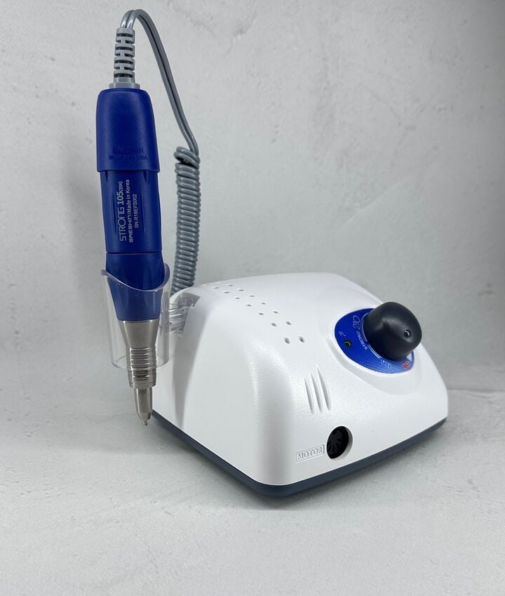 STRONG. Nail drill "Saeshin Strong 210/105L", original. Fraise 40 mille révolutions, reverse, original avec certification #4