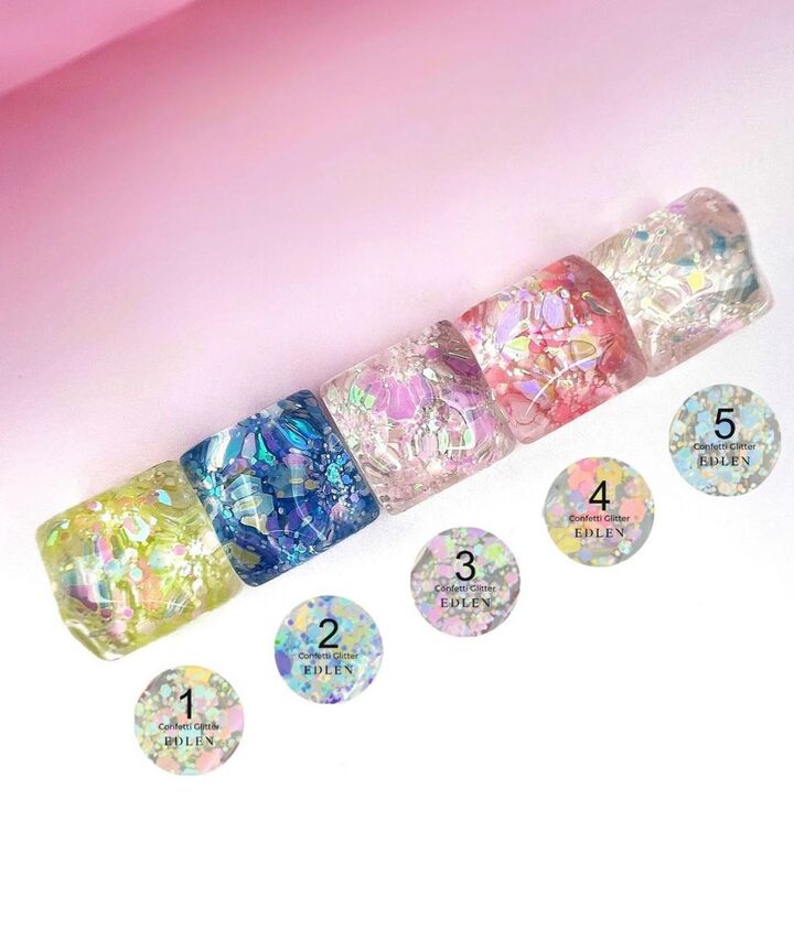 EDLEN Confetti Glitter №03, 5 ml #2