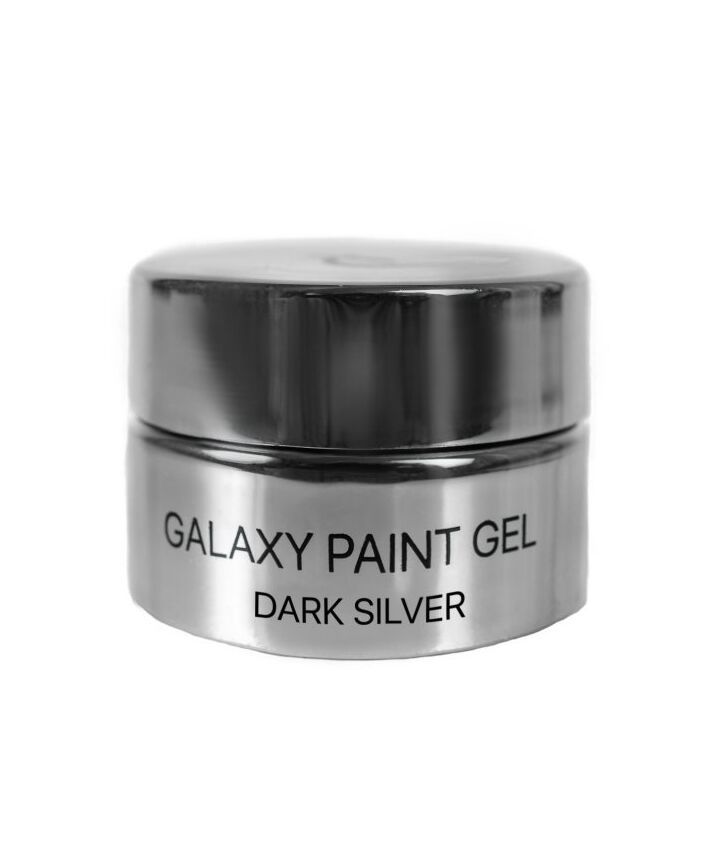 KODI Paint Gel GALAXY №1 Dark Silver, prata escura, 4 ml, gel paint #3